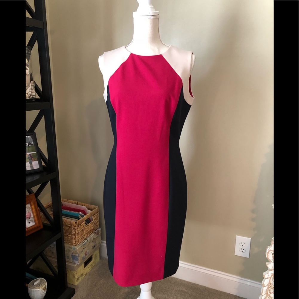 Alex Marie Multicolored Sheath Dress - image 1
